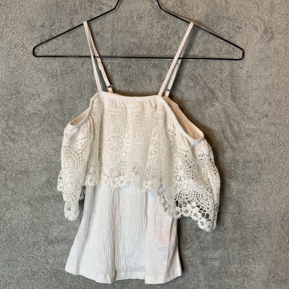 No Boundaries Boho Lace Off‑Shoulder Top - Picture 2 of 6